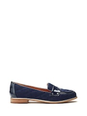 Moda in Pelle Animal Fiorela Quilted Smart Comfort Loafers With Saddle Detail - Image 1 of 4