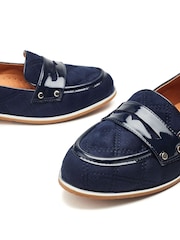 Moda in Pelle Animal Fiorela Quilted Smart Comfort Loafers With Saddle Detail - Image 4 of 4