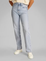 Calvin Klein Dark Blue High Rise Straight Jeans - Image 1 of 6