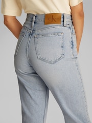 Calvin Klein Dark Blue High Rise Straight Jeans - Image 4 of 6