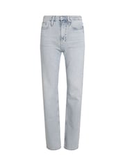 Calvin Klein Dark Blue High Rise Straight Jeans - Image 5 of 6