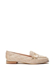 Moda in Pelle Animal Fiorela Quilted Smart Comfort Loafers With Saddle Detail - Image 2 of 4