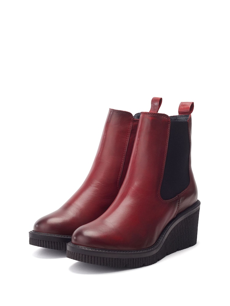 Moda in Pelle Audyn Crepe Wedge Chelsea Ankle Boots - Image 2 of 4