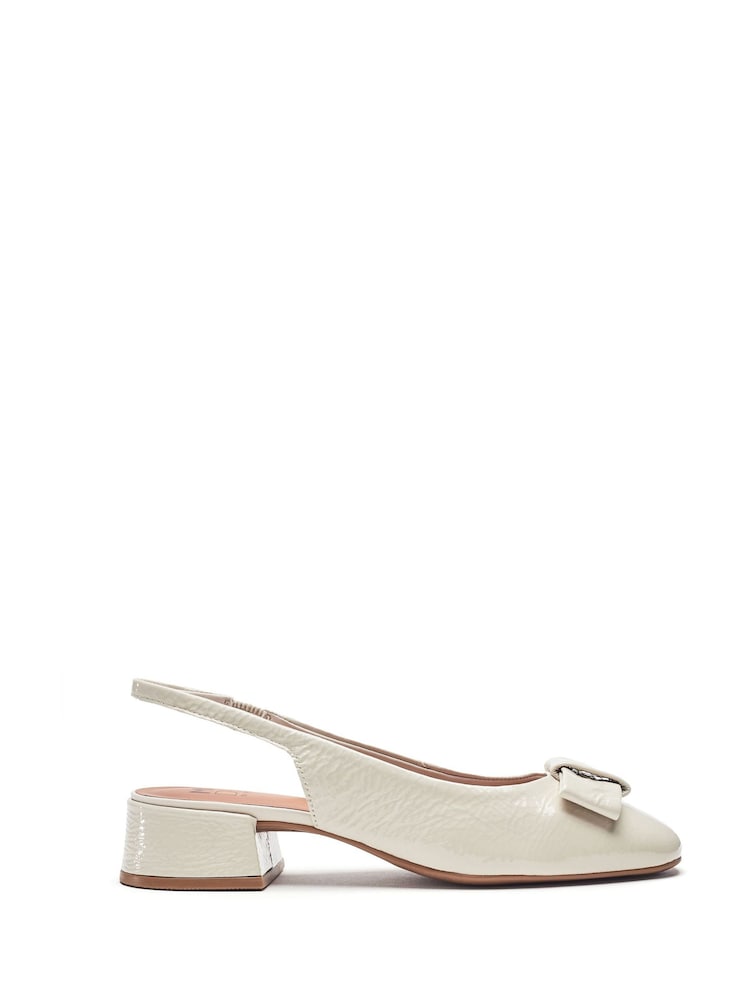 Moda in Pelle Ellm Bow Sling Back Court Black Heels - Image 1 of 4