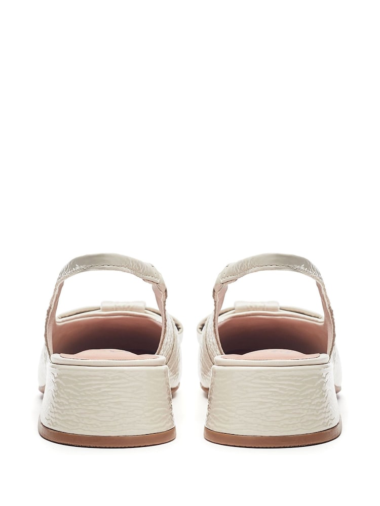 Moda in Pelle Ellm Bow Sling Back Court Black Heels - Image 3 of 4