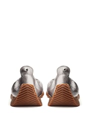 Moda in Pelle Echium Slip-On Leather Flat With Twisted Knot Detail Shoes - Image 3 of 4