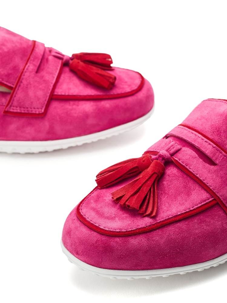 Rosa - Moda in Pelle Elinia Tassel Detail Suede Loafers - Imagen 5 de 5 Rosa - Moda in Pelle Elinia Tassel Detail Suede Loafers - Imagen 5 de 5