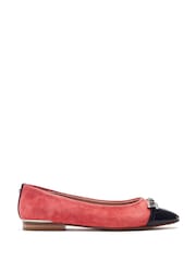 Moda in Pelle Fegra Snaffle Trim Square Toe Comfort Ballerinas - Image 1 of 4