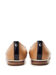 Moda in Pelle Fegra Snaffle Trim Square Toe Comfort Ballerinas - Image 3 of 4