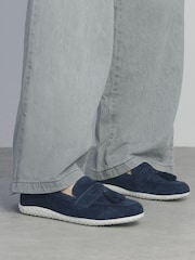 Moda in Pelle Elinia Tassel Detail Suede Loafers - Image 1 of 4