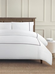U.S. Polo Assn. Luxury Cotton Brand Stripe Duvet Set - Imagen 1 de 4