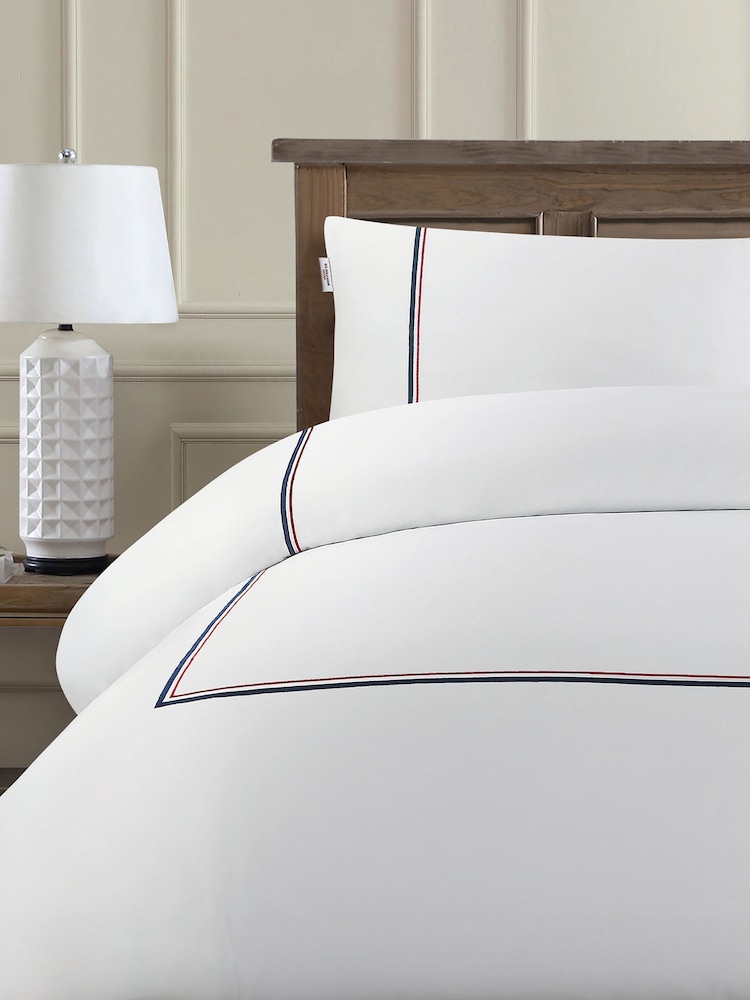 U.S. Polo Assn. Luxury Cotton Brand Stripe Duvet Set - Imagen 2 de 4