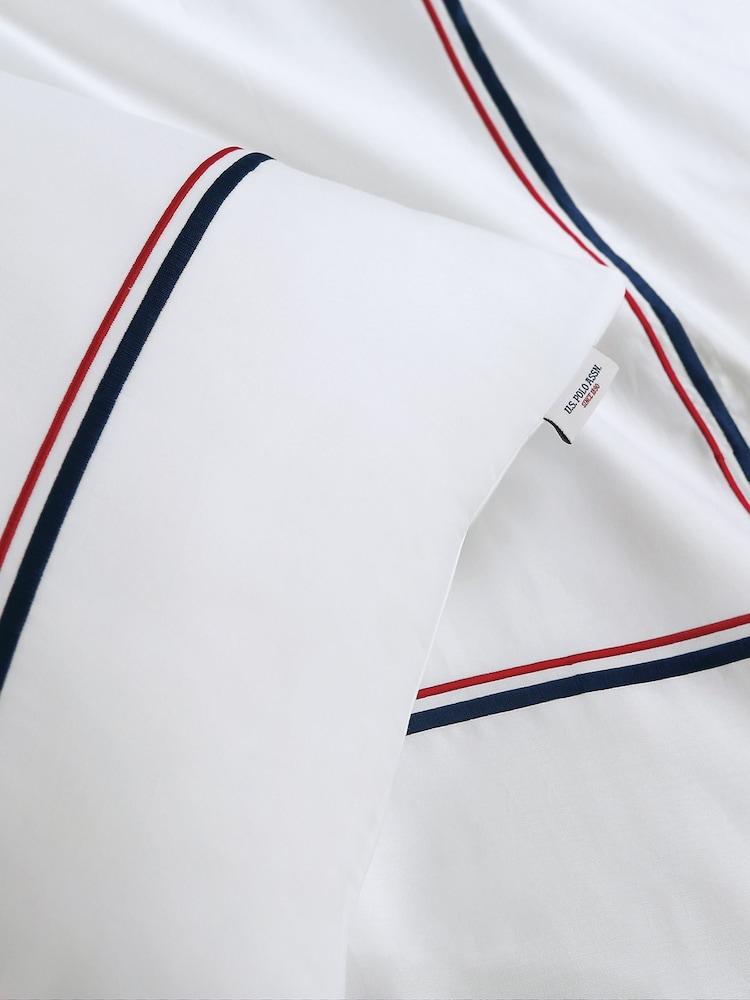U.S. Polo Assn. Luxury Cotton Brand Stripe Duvet Set - Imagen 4 de 4