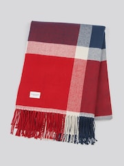 U.S. Polo Assn. Navy Iris Luxurious Soft Check Boxed Throw - Image 5 of 7
