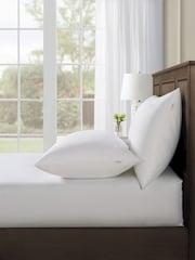U.S. Polo Assn. Bright White Pure Cotton Sheet & Pillowcase Set - Image 1 of 4