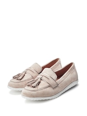 Moda in Pelle Elinia Tassel Detail Suede Loafers - Image 3 of 4