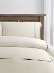 U.S. Polo Assn. Oatmeal Luxury Cotton Brand Stripe Duvet Set - Image 2 of 4
