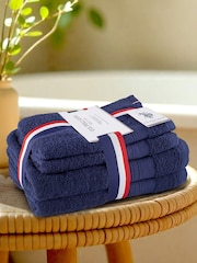 U.S. Polo Assn. Navy Iris Super Soft Pure Cotton Towel Bale - Image 1 of 3