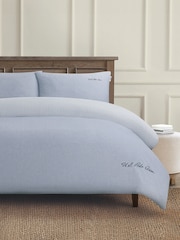 U.S. Polo Assn. True Navy Pure Cotton Chambray Duvet Set - Image 1 of 4