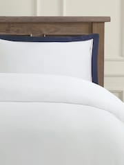 U.S. Polo Assn. Bright White Luxury Cotton Border Duvet Set - Image 3 of 4