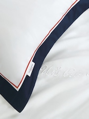 U.S. Polo Assn. Bright White Luxury Cotton Border Duvet Set - Image 4 of 4