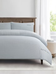 US Polo Assn. Хлопковый постельный комплект в клетку - Изображение 1 из 4