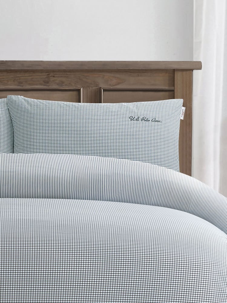 U.S. Polo Assn. Tornado Pure Cotton Gingham Duvet Set - Image 2 of 4 U.S. Polo Assn. Tornado Pure Cotton Gingham Duvet Set - Image 2 of 4