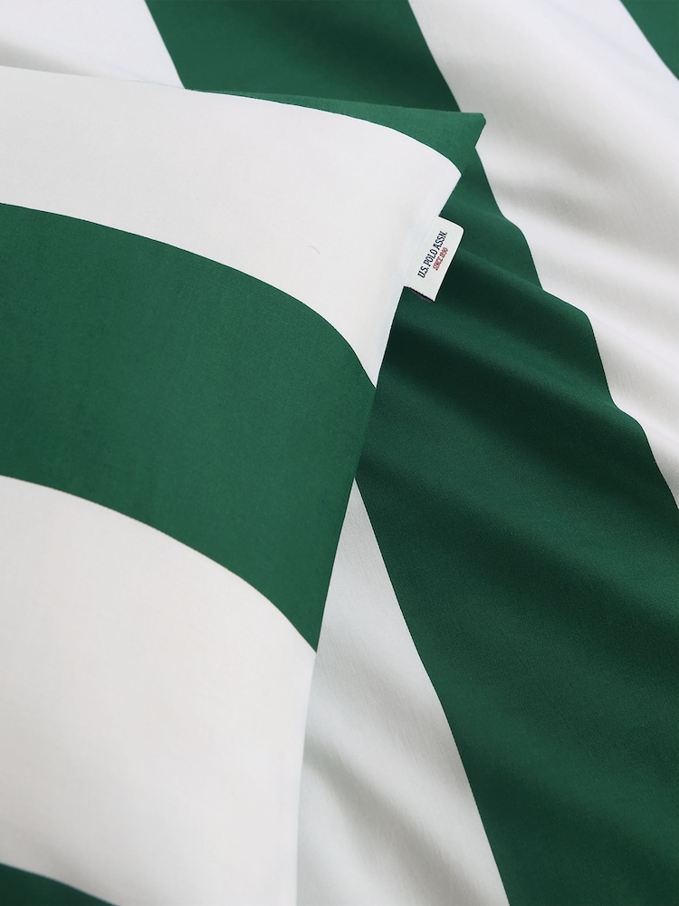من U.S. Polo Assn. حزمة غطاء لحاف مخطط من القطن الخالص - صورة 4 من 4 من U.S. Polo Assn. حزمة غطاء لحاف مخطط من القطن الخالص - صورة 4 من 4