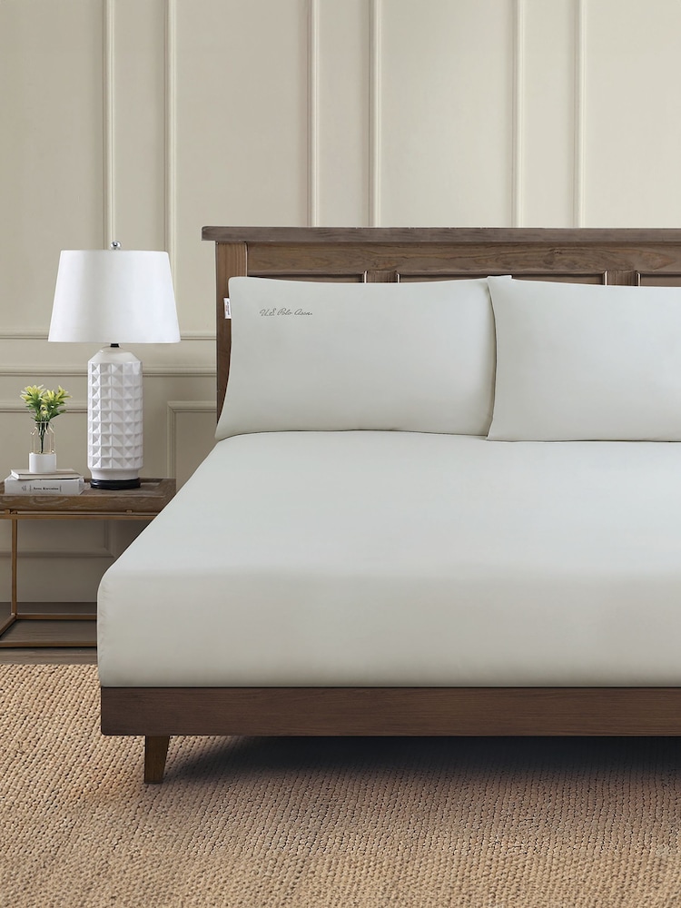 U.S. Polo Assn. Vapor Blue Pure Cotton Sheet & Pillowcase Set - Image 3 of 4