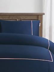 U.S. Polo Assn. Navy Iris Luxury Cotton Brand Stripe Duvet Set - Image 2 of 4