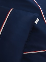 U.S. Polo Assn. Navy Iris Luxury Cotton Brand Stripe Duvet Set - Image 4 of 4