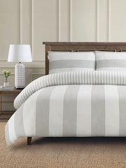 US Polo Assn. Хлопковый постельный комплект в полоску Pure - Изображение 1 из 4
