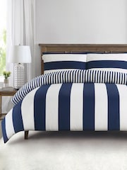US Polo Assn. Хлопковый постельный комплект в полоску Pure - Изображение 1 из 4