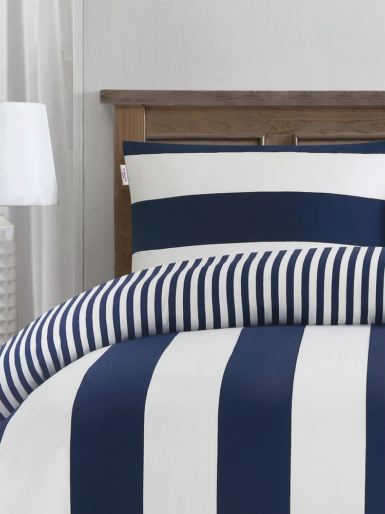 US Polo Assn. Хлопковый постельный комплект в полоску Pure - Изображение 2 из 4