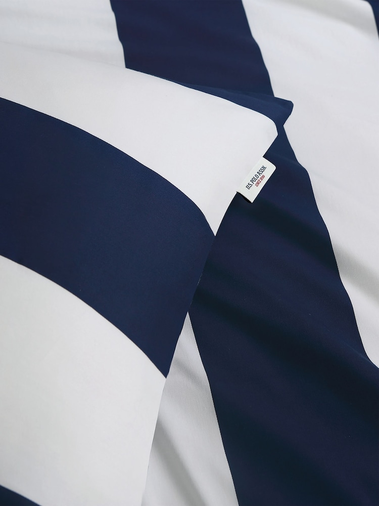 US Polo Assn. Хлопковый постельный комплект в полоску Pure - Изображение 4 из 4