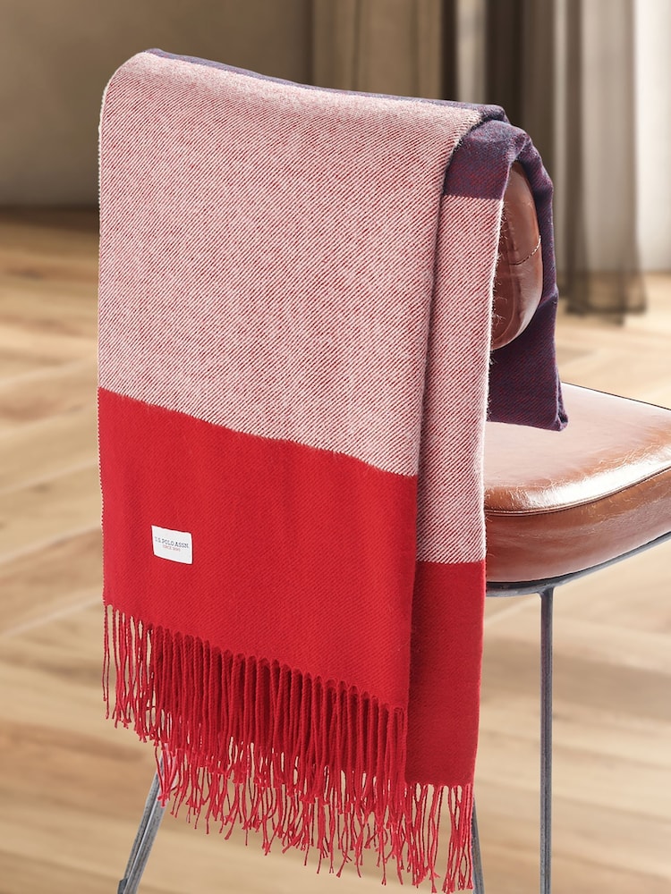 U.S. Polo Assn. Luxurious Stripe Throw - Bild 1 von 6