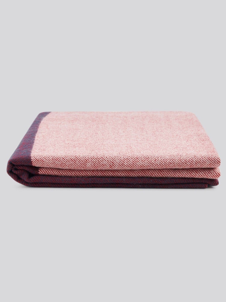 U.S. Polo Assn. Navy Iris Luxurious Stripe Throw - Image 4 of 4