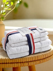 U.S. Polo Assn. Bright White Super Soft Pure Cotton Towel Bale - Image 1 of 3