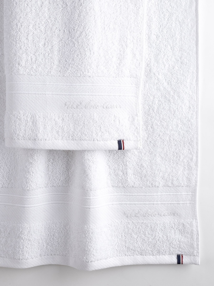 U.S. Polo Assn. Bright White Super Soft Pure Cotton Towel Bale - Image 2 of 3