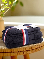 U.S. Polo Assn. Jet Black Super Soft Pure Cotton Towel Bale - Image 1 of 3