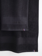 U.S. Polo Assn. Jet Black Super Soft Pure Cotton Towel Bale - Image 2 of 3