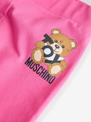 Moschino Pink Logo T-Shirt & Leggings Set - Image 5 of 5