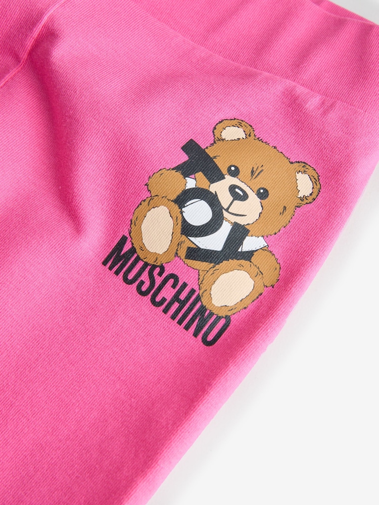 Moschino Pink Logo T-Shirt & Leggings Set - Image 5 of 5 Moschino Pink Logo T-Shirt & Leggings Set - Image 5 of 5