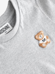 Moschino Grey Short Sleeve Logo T-Shirt - Image 3 of 4