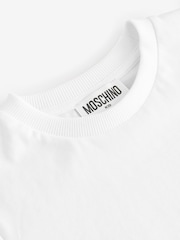 Moschino White Short Sleeve Logo T-Shirt - Image 3 of 5