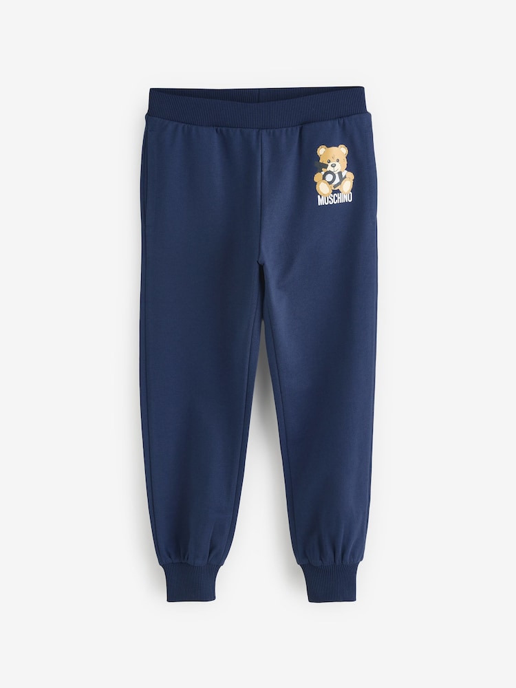 Moschino Blue Logo Cuffed Joggers - Image 1 of 4