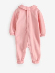 Moschino Pink Baby Logo Sleepsuit, Hat & Bib Giftset With Giftbox - Image 3 of 7