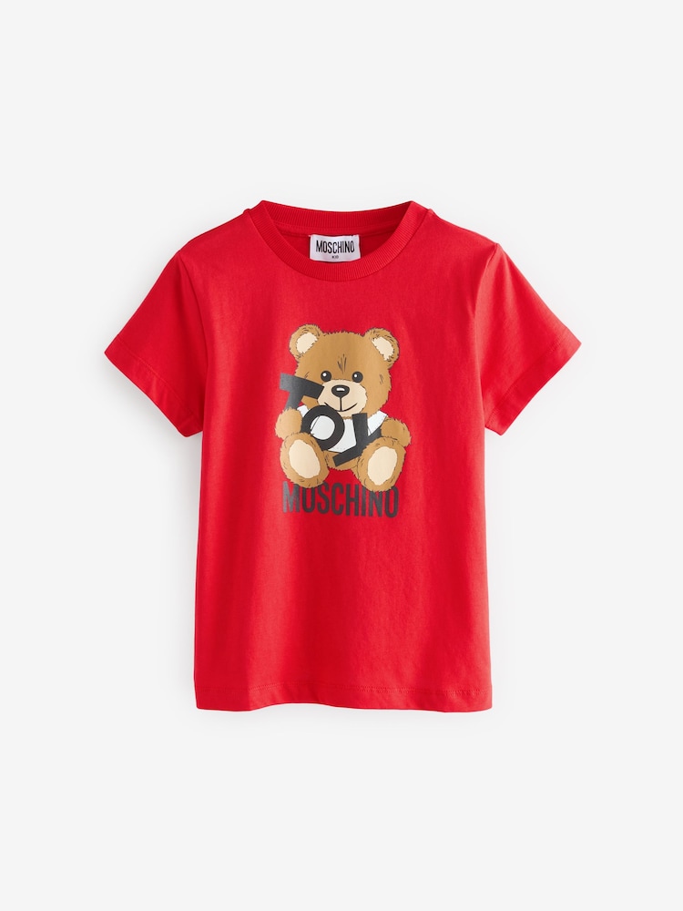 rdeča - Moschino Short Sleeve Logo T-Shirt - Slika 1 iz 5 rdeča - Moschino Short Sleeve Logo T-Shirt - Slika 1 iz 5