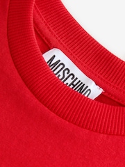 Moschino Red Short Sleeve Logo T-Shirt - Image 3 of 5