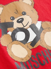 Moschino Red Short Sleeve Logo T-Shirt - Image 4 of 5